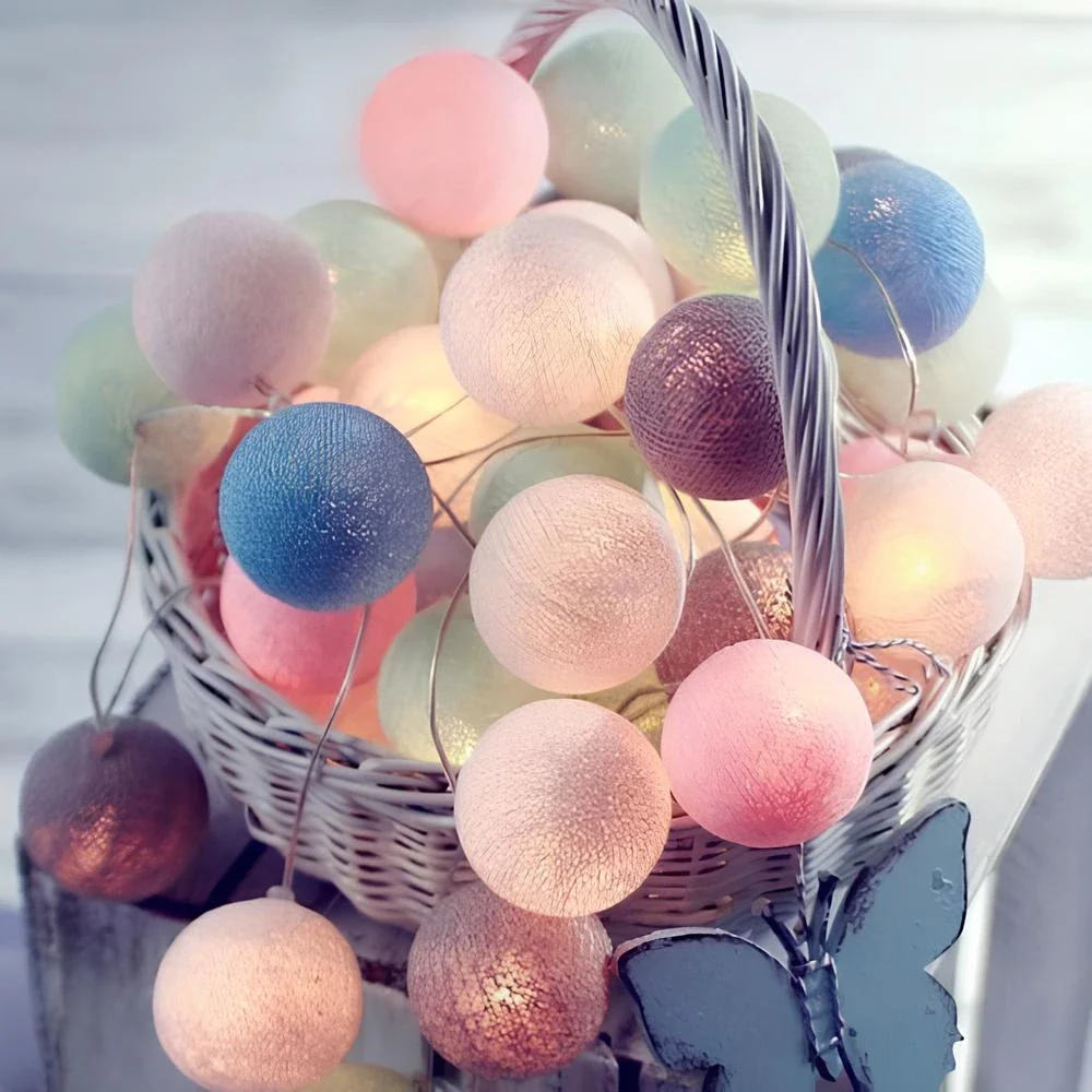 Cotton Ball Garland - Image 13