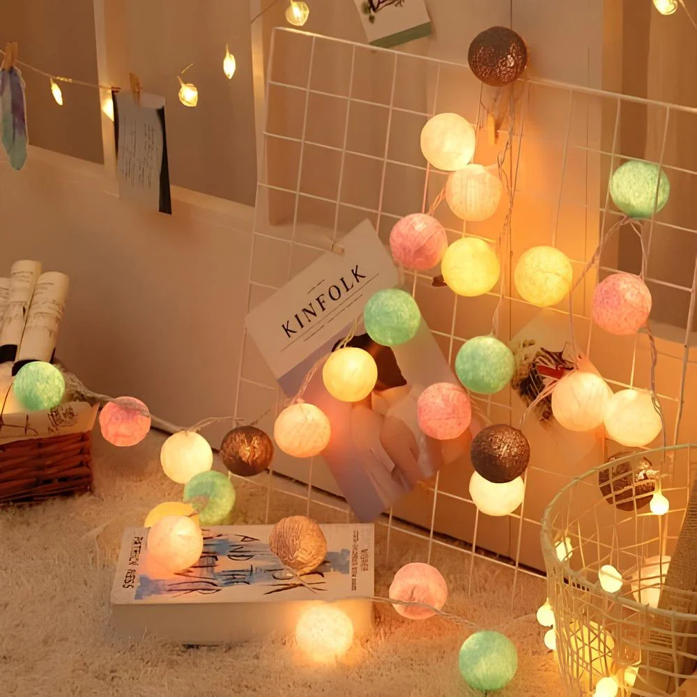 Cotton Ball Garland - Image 3